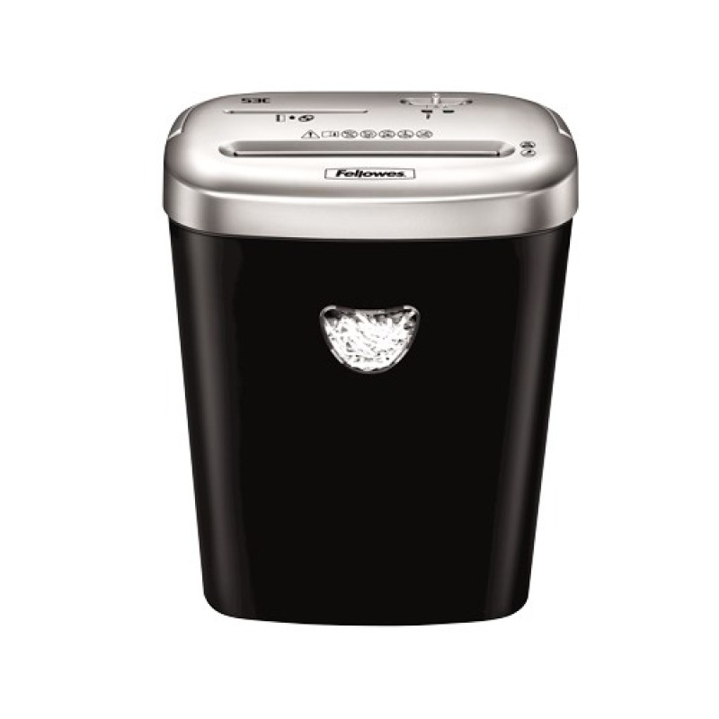 Fellowes 53C paper shredder Cross shredding 22 cm Black Fellowes 53C paper shredder Cross shredding 22 cm Black