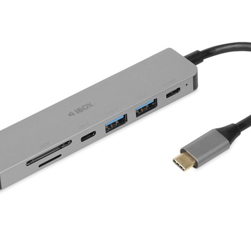iBox IUH3SL4K notebook dock/port replicator USB 3.2 Gen 1 (3.1 Gen 1) Type-C Power Delivery 100W Silver iBox IUH3SL4K notebook dock/port replicator USB 3.2 Gen 1 (3.1 Gen 1) Type-C Power Delivery 100W Silver