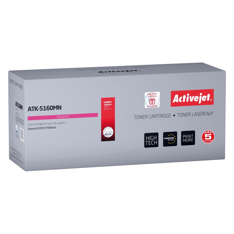 Activejet ATK-5160MN toner (replacement for Kyocera TK-5160M; Supreme; 12000 pages; magenta)