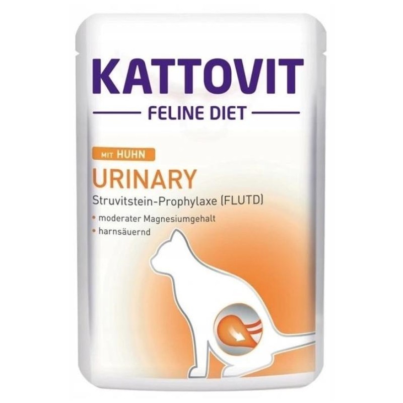 KATTOVIT Feline Diet Urinary Chicken - wet cat food - 85g