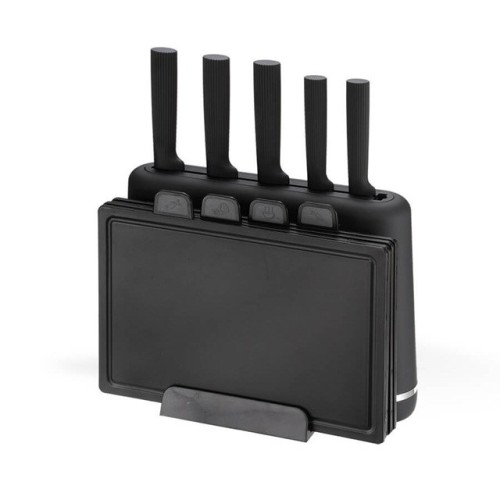 Maestro MR-1412-BLACK Knife set with block + Cutting board set Black Maestro MR-1412-BLACK Knife set with block + Cutting board set Black