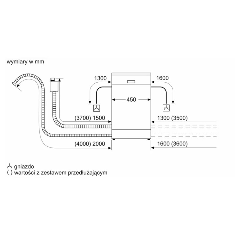 Freestanding dishwasher BOSCH SPS4EKI24E