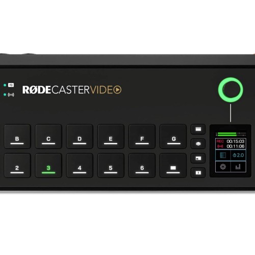 RØDECaster Video Podcast production studio Music production station