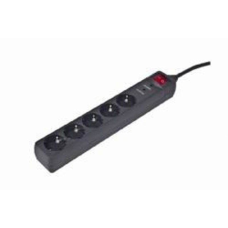EnerGenie SPG5-C-15 surge protector Black 5 AC outlet(s) 250 V 4.5 m EnerGenie SPG5-C-15 surge protector Black 5 AC outlet(s) 250 V 4.5 m