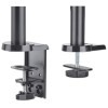 Manhattan TV & Monitor Mount, Desk, Full Motion (Gas Spring), 2 screens, Screen Sizes: 10-27 Manhattan TV & Monitor Mount, Desk, Full Motion (Gas Spring), 2 screens, Screen Sizes: 10-27