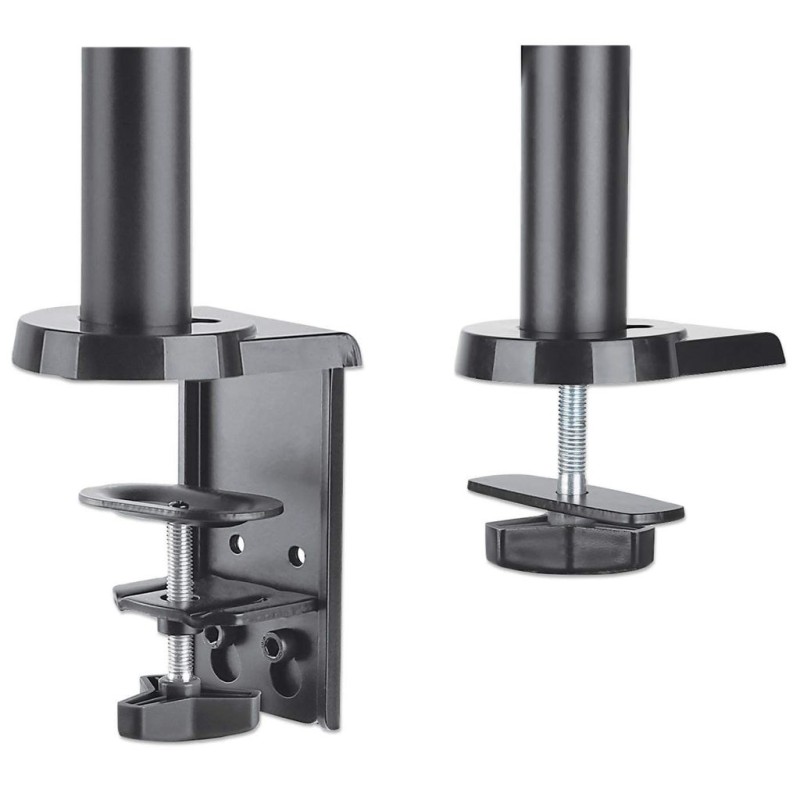 Manhattan TV & Monitor Mount, Desk, Full Motion (Gas Spring), 2 screens, Screen Sizes: 10-27 Manhattan TV & Monitor Mount, Desk, Full Motion (Gas Spring), 2 screens, Screen Sizes: 10-27