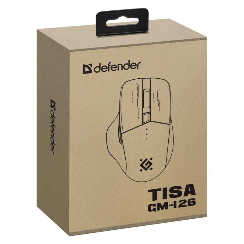 MOUSE DEFENDER GM-126 TISA RF+BT OPTIC 1600dpi 6P WHITE MOUSE DEFENDER GM-126 TISA RF+BT OPTIC 1600dpi 6P WHITE