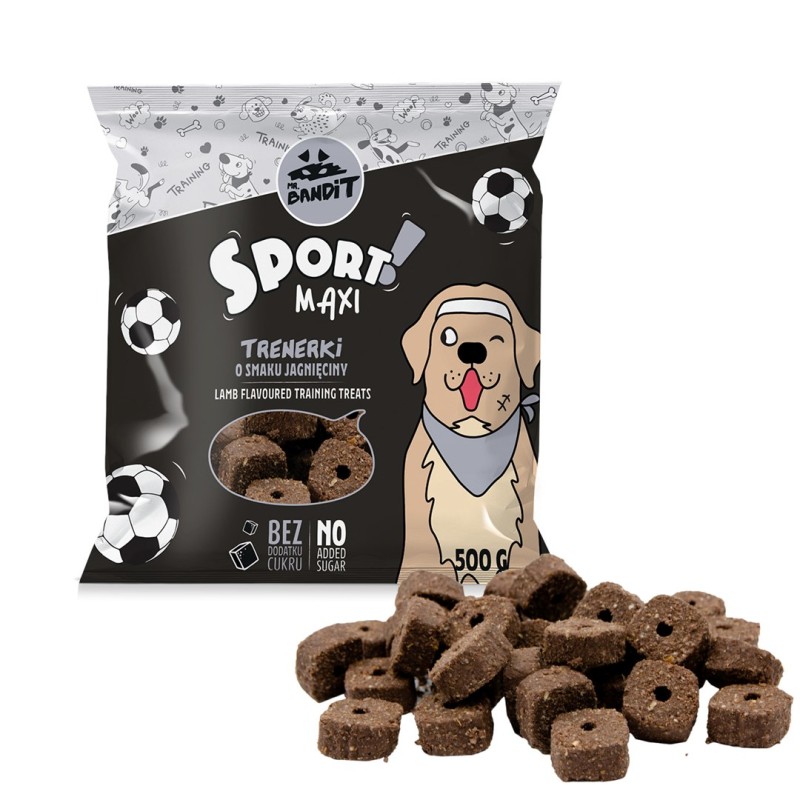 VET EXPERT MR. BANDIT Sport Maxi Trainers with lamb flavor - dog treat - 500 g VET EXPERT MR. BANDIT Sport Maxi Trainers with lamb flavor - dog treat - 500 g