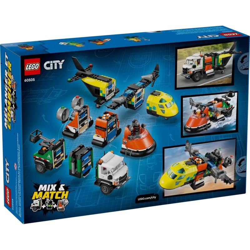 LEGO CITY 60505 Airplane, Service Truck and Hovercraft Rem