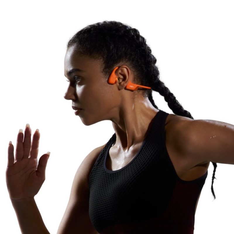 Shokz OpenRun Pro 2, pomarańczowe – bone conduction headphones Shokz OpenRun Pro 2, pomarańczowe – bone conduction headphones
