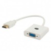 SAVIO HDMI (M) TO VGA (F) ADAPTER WHITE CL-201