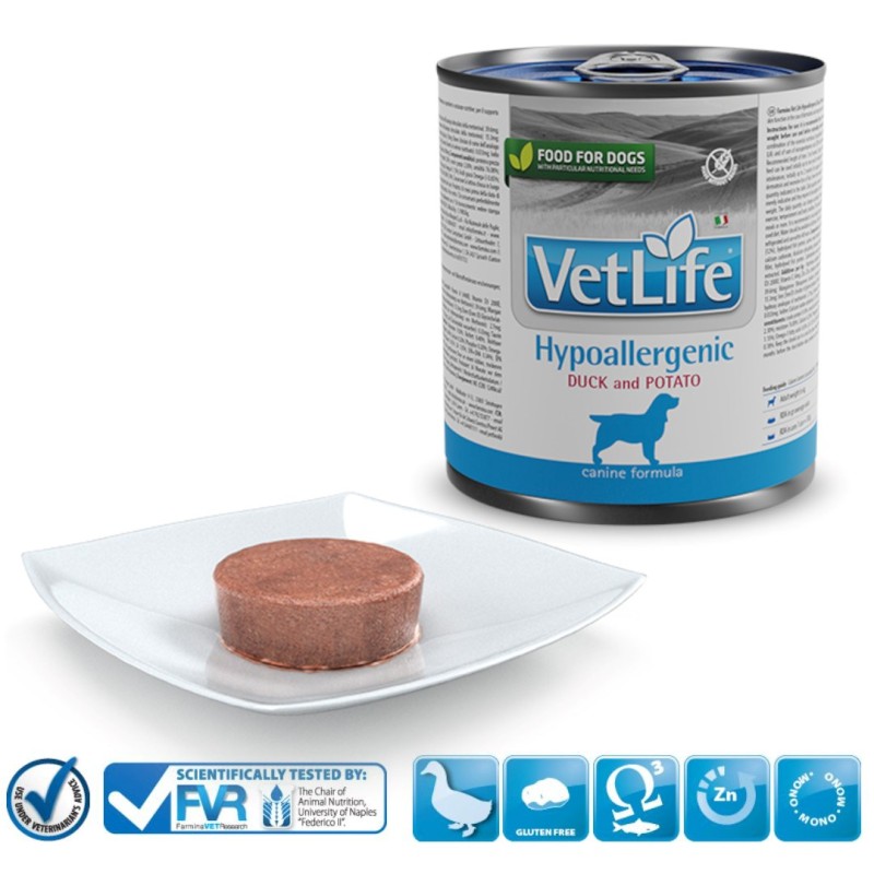 FARMINA Vet Life Diet DOG Hypoallergenic Duck & Potato - wet dog food - 300 g FARMINA Vet Life Diet DOG Hypoallergenic Duck & Potato - wet dog food - 300 g