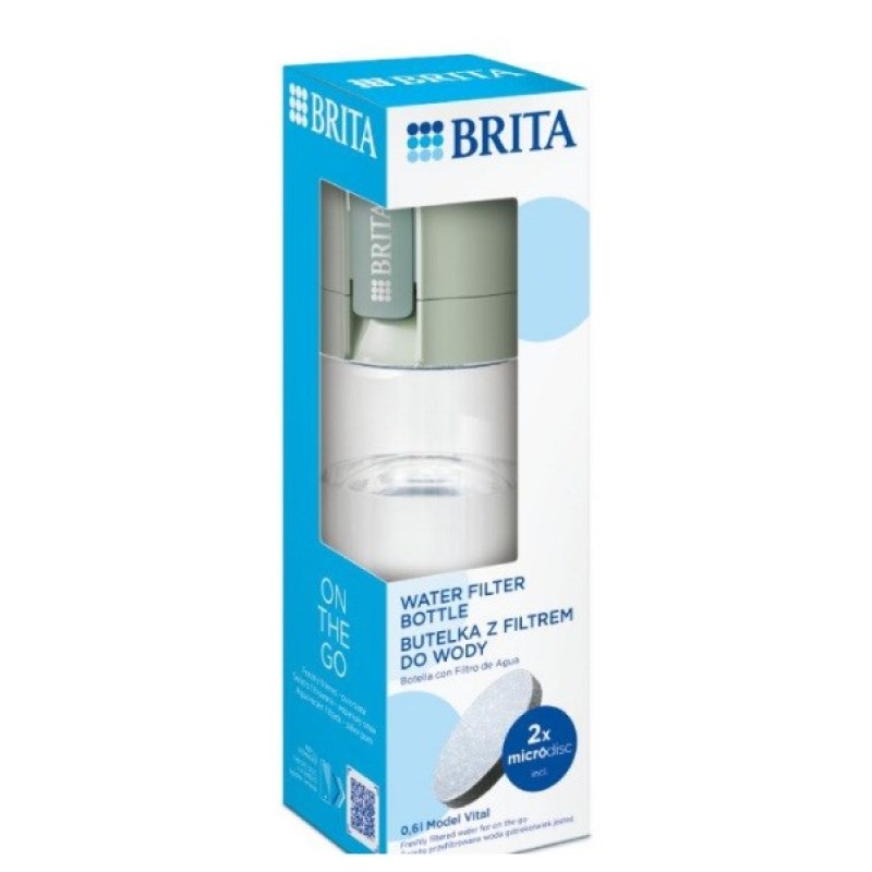 Brita Vital Filtering bottle 0.6 l Pastel green Brita Vital Filtering bottle 0.6 l Pastel green
