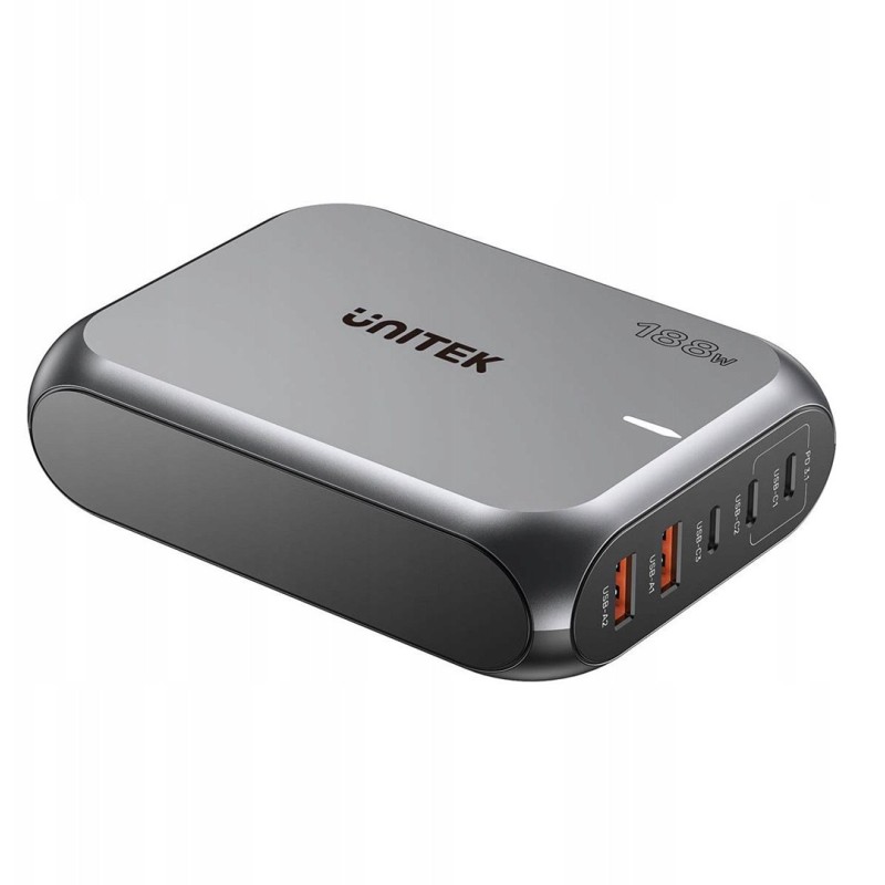 UNITEK WALL CHARGER 2X USB-A 3X USB-C PD 3.1 188W UNITEK WALL CHARGER 2X USB-A 3X USB-C PD 3.1 188W