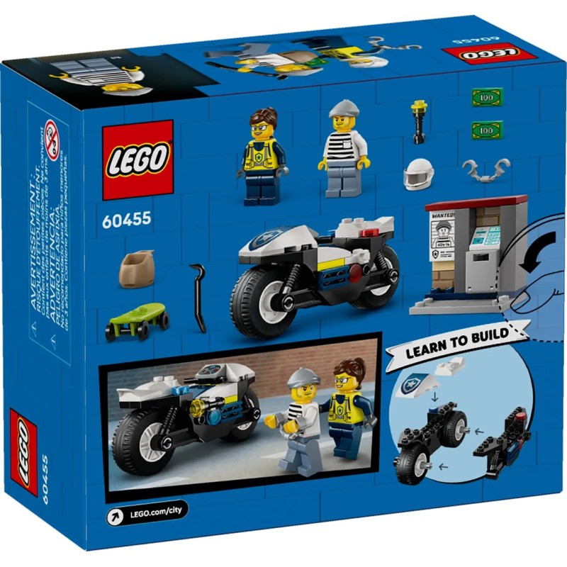 LEGO CITY 60455 Police Motorcycle Chase LEGO CITY 60455 Police Motorcycle Chase