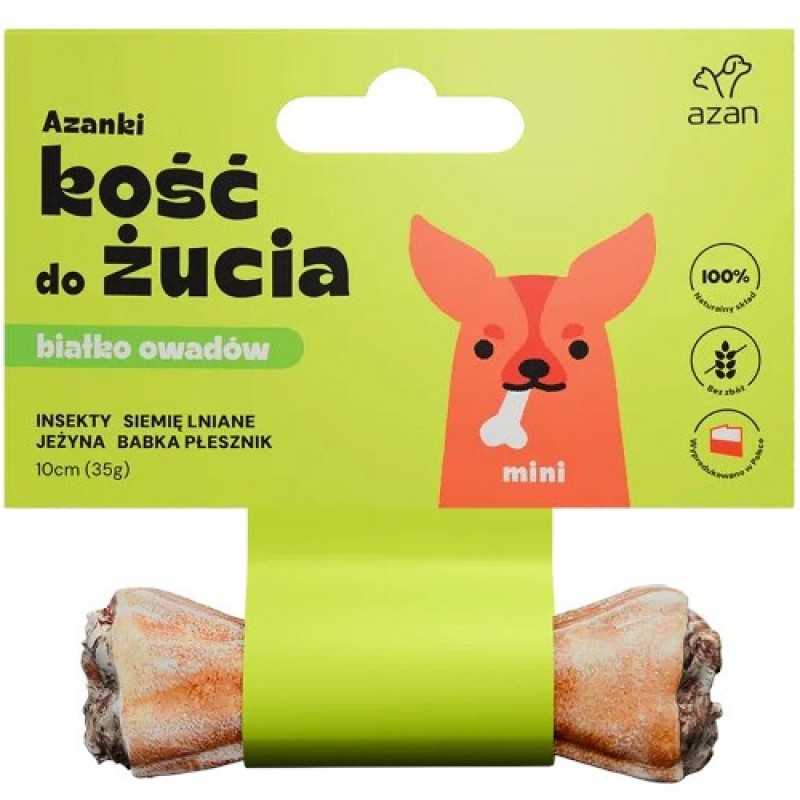 AZANKI Bone with Insects and Flaxseed MINI – Dog Treat – 10 cm AZANKI Bone with Insects and Flaxseed MINI – Dog Treat – 10 cm
