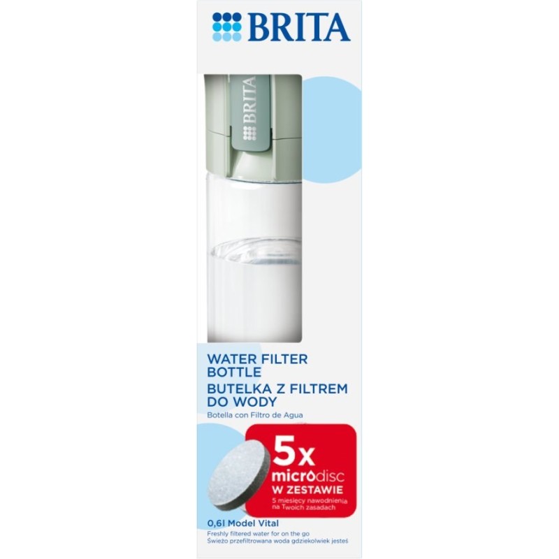 Brita Vital Filtering bottle 0.6 l Pastel green