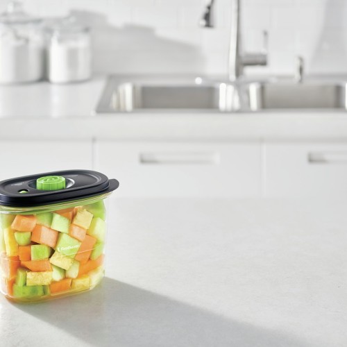 FoodSaver FFC023X food storage container Oval Box 1.8 L Black, Transparent 1 pc(s)