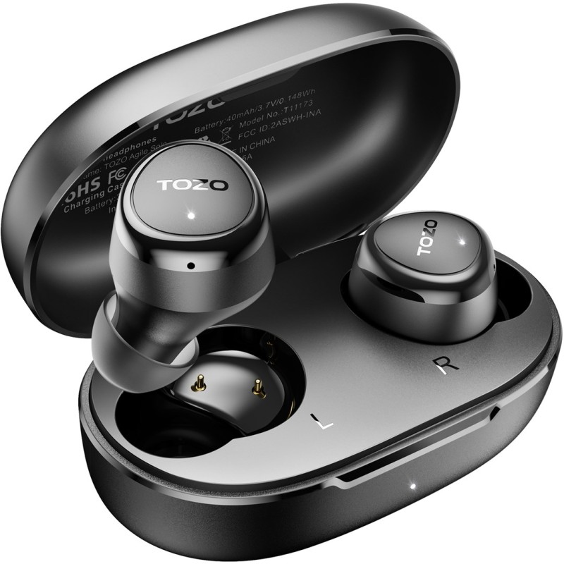 TOZO Agile Solo Black True Wireless Stereo (TWS) In-Ear USB Type-C Bluetooth Headset Black TOZO Agile Solo Black True Wireless Stereo (TWS) In-Ear USB Type-C Bluetooth Headset Black