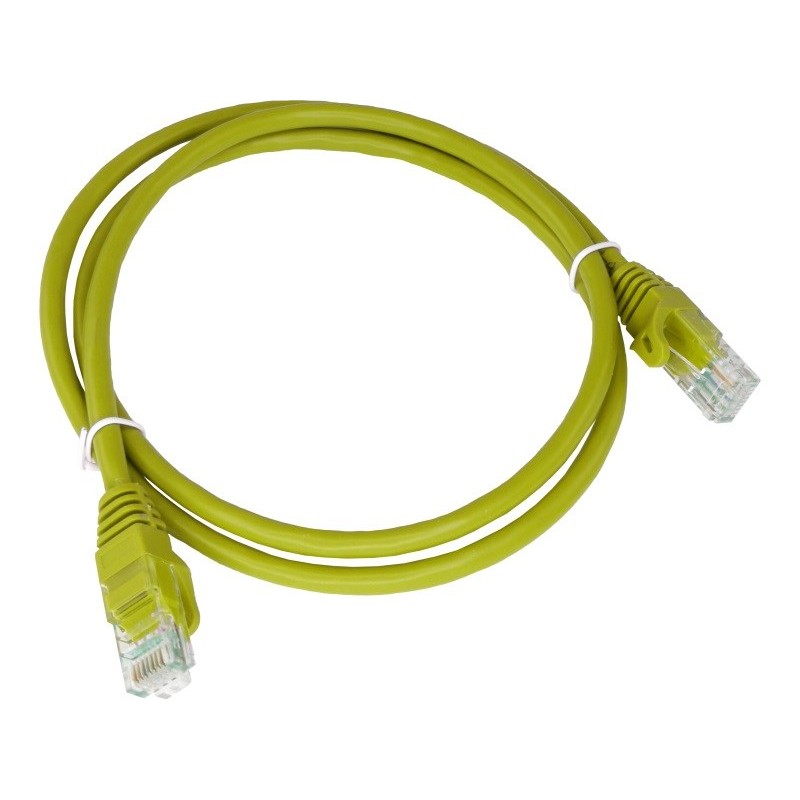 Alantec KKU5CZA1 networking cable Yellow 0.25 m Cat5e U/UTP (UTP)