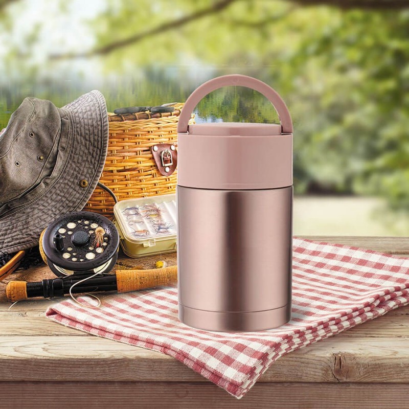 Dinner thermos Maestro MR-1636-60 600 ml, pink Dinner thermos Maestro MR-1636-60 600 ml, pink