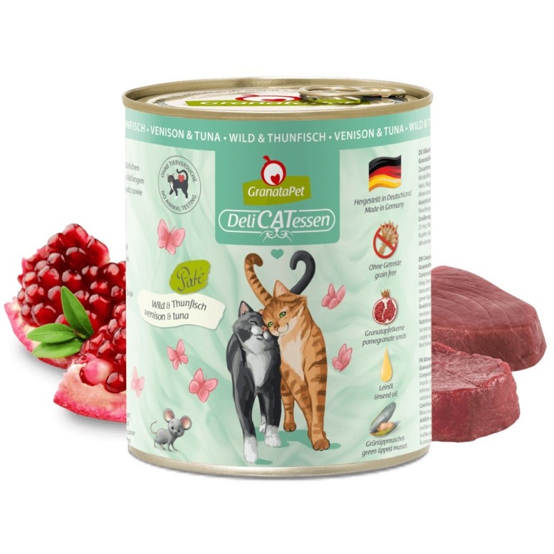 GRANATAPET DeliCATessen Venison and tuna - wet cat food - 800g GRANATAPET DeliCATessen Venison and tuna - wet cat food - 800g