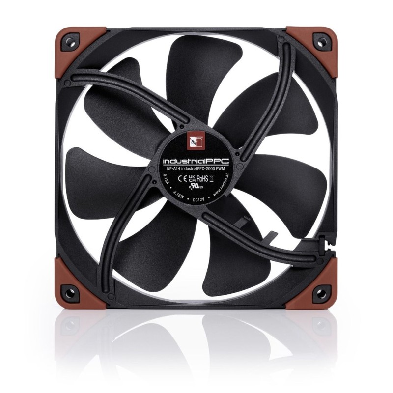Noctua NF-A14-Industrial PPC-2000 PWM Computer case Fan 14 cm Black, Brown 1 pc(s) Noctua NF-A14-Industrial PPC-2000 PWM Computer case Fan 14 cm Black, Brown 1 pc(s)