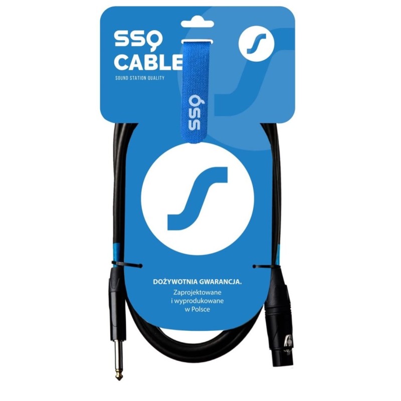 SSQ Cable XZJM3 - Jack mono - XLR female cable, 3 metres