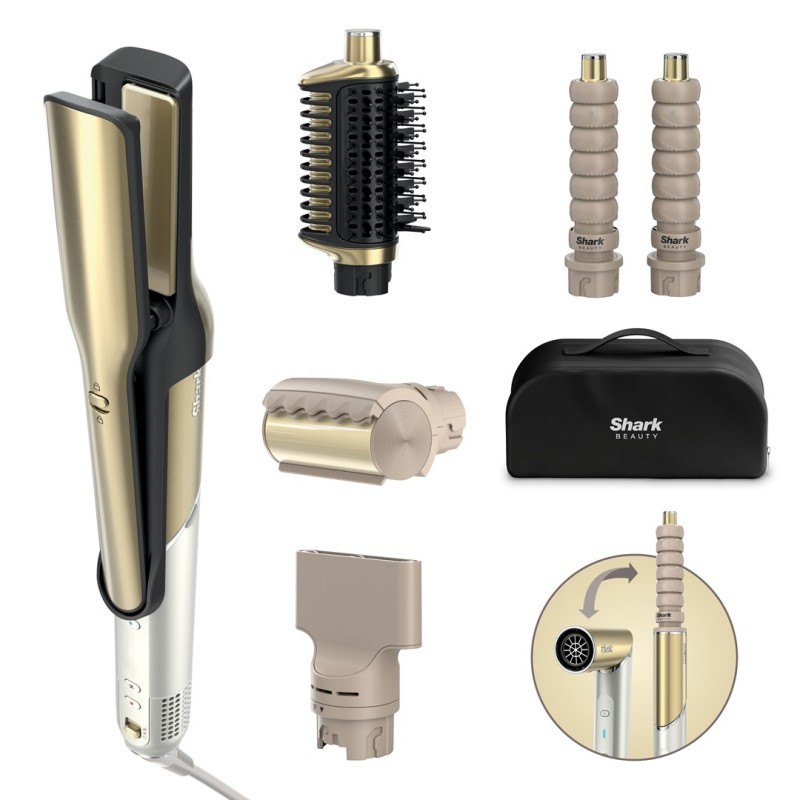 Shark HD6051SEU hair styling tool Multistyler Airflow Gold 1500 W 2.44 m Shark HD6051SEU hair styling tool Multistyler Airflow Gold 1500 W 2.44 m
