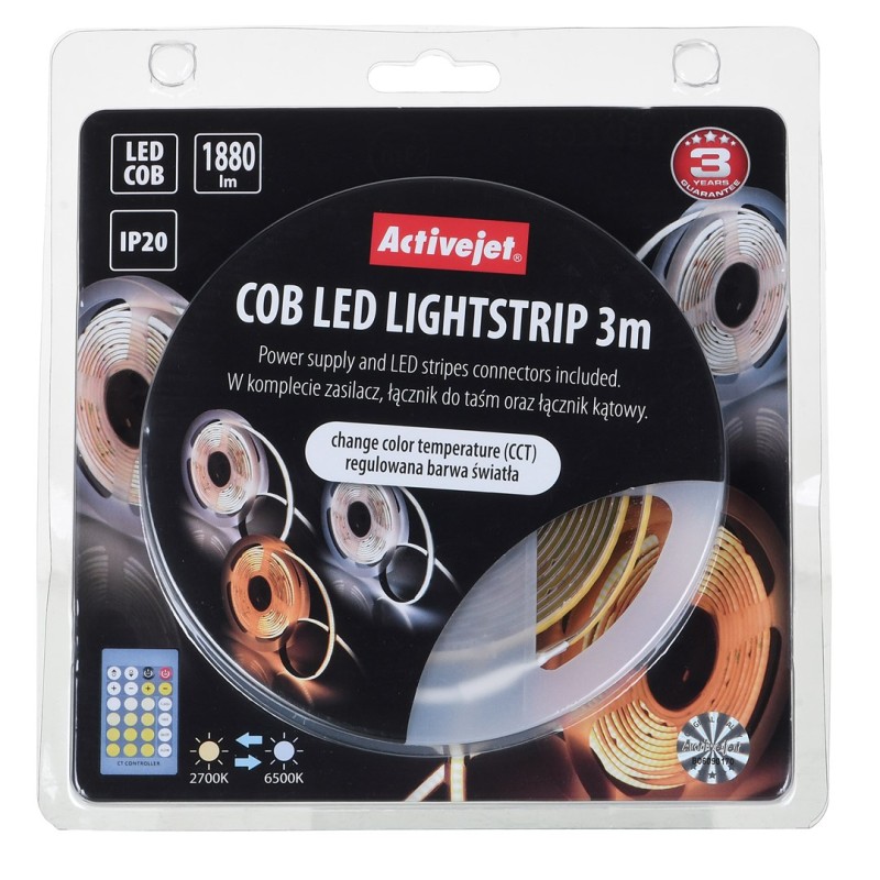 Activejet AJE-COB CCT strip light Universal strip light Indoor 3 m Activejet AJE-COB CCT strip light Universal strip light Indoor 3 m