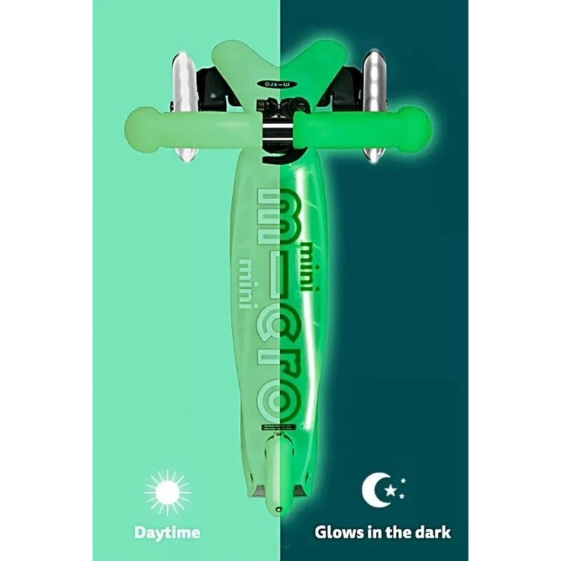 Mini Micro Deluxe Glow LED Plus Icy Lime scooter Mini Micro Deluxe Glow LED Plus Icy Lime scooter