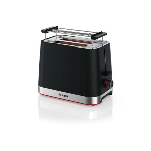Bosch TAT4M223 toaster 4 2 slice(s) 950 W Black, Stainless steel