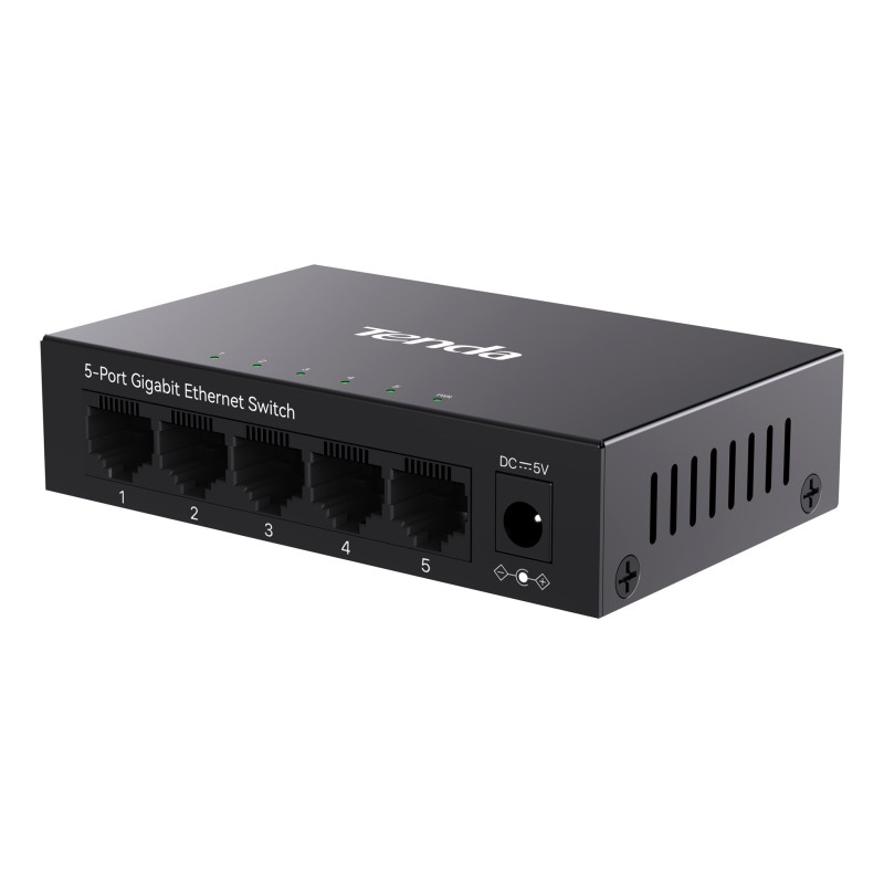 Tenda TEG1005M network switch Unmanaged L2 Gigabit Ethernet (10/100/1000) Black Tenda TEG1005M network switch Unmanaged L2 Gigabit Ethernet (10/100/1000) Black