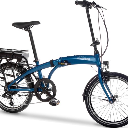 Snapp City-E folding electric bicycle, blue Snapp City-E folding electric bicycle, blue