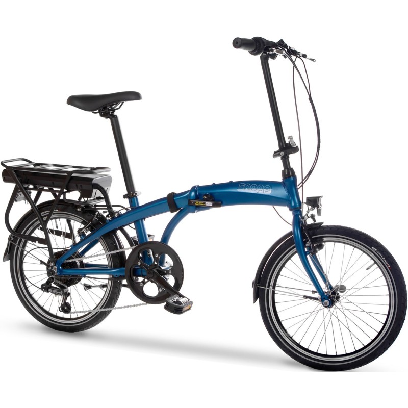 Snapp City-E folding electric bicycle, blue Snapp City-E folding electric bicycle, blue