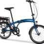 Snapp City-E folding electric bicycle, blue