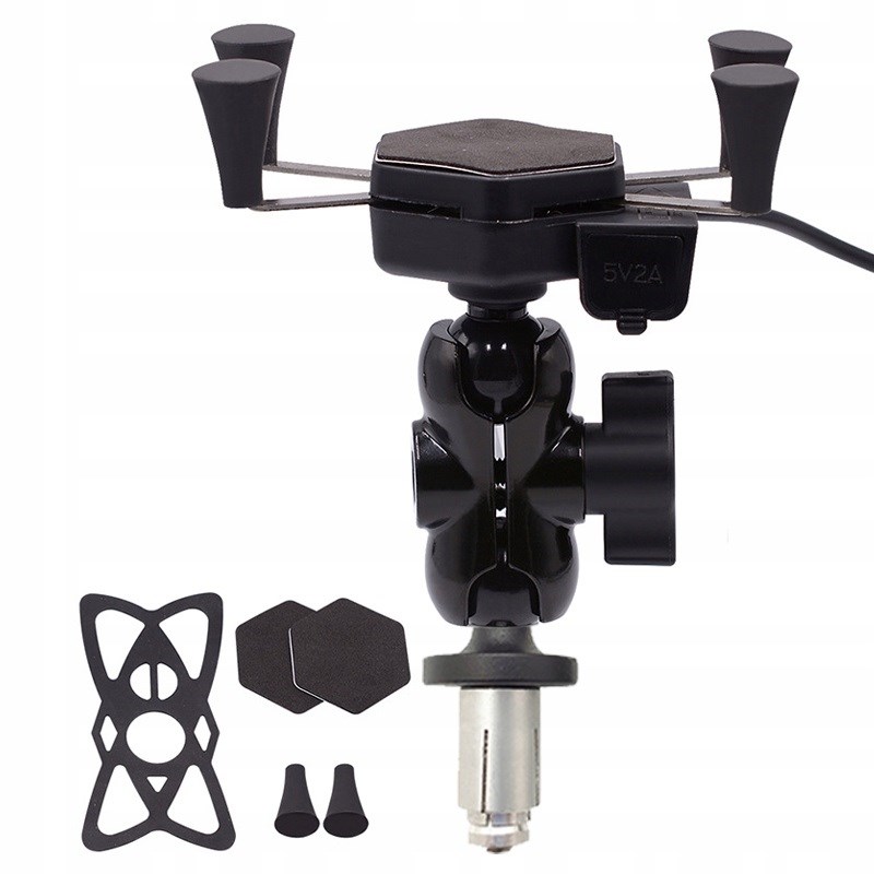MOTORBIKE PHONE HOLDER FREEDCONN MC7C + BM2R HEAD TUBE ATTACHMENT MOTORBIKE PHONE HOLDER FREEDCONN MC7C + BM2R HEAD TUBE ATTACHMENT