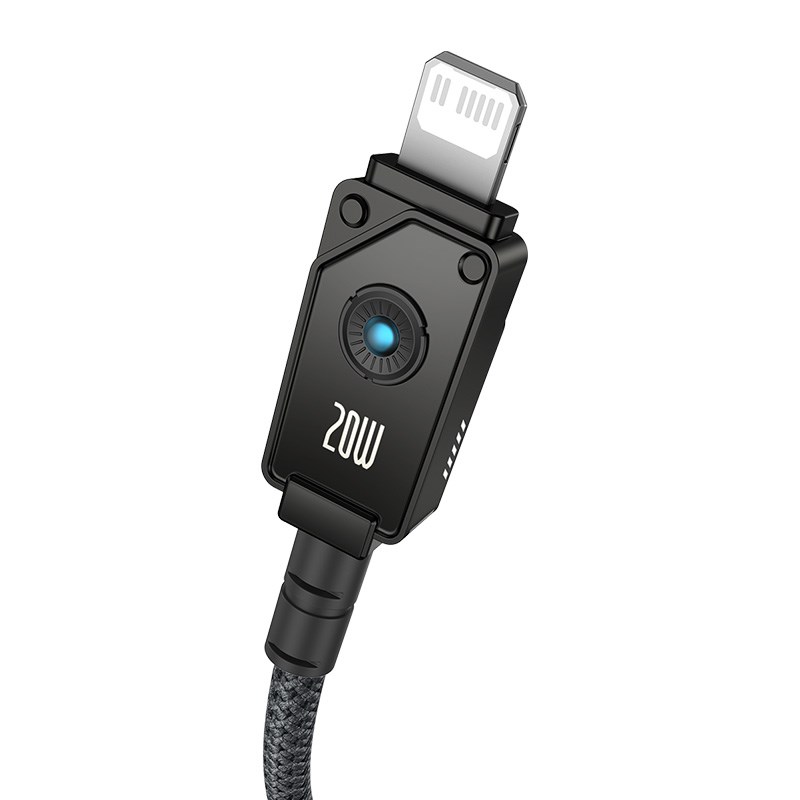 Baseus Unbreakable USB C to iP cable 2 m 20 W Black Baseus Unbreakable USB C to iP cable 2 m 20 W Black