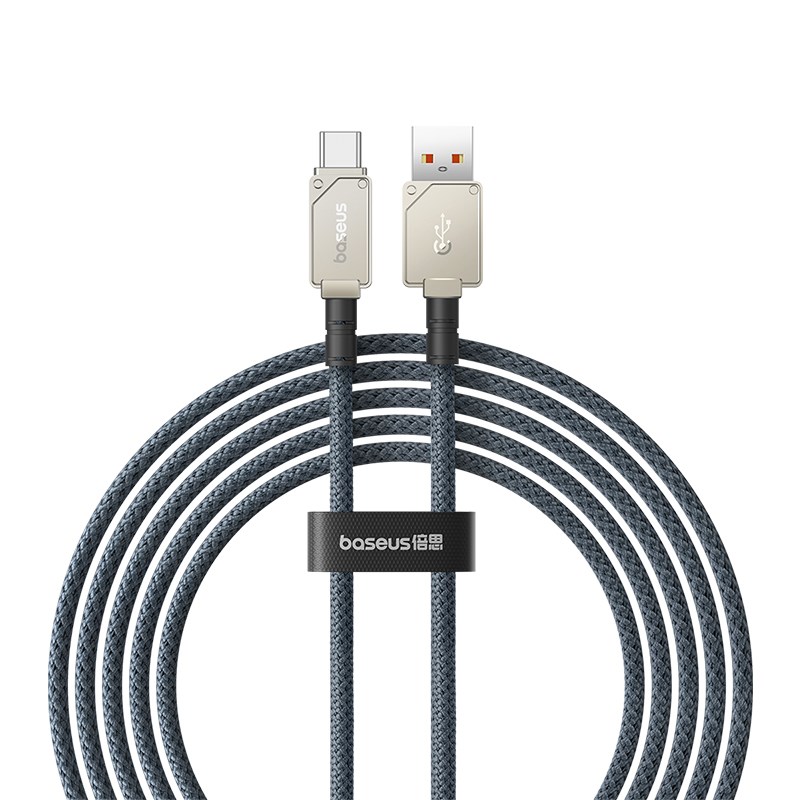 Baseus Unbreakable USB A to USB C cable 2 m 100 W White Baseus Unbreakable USB A to USB C cable 2 m 100 W White