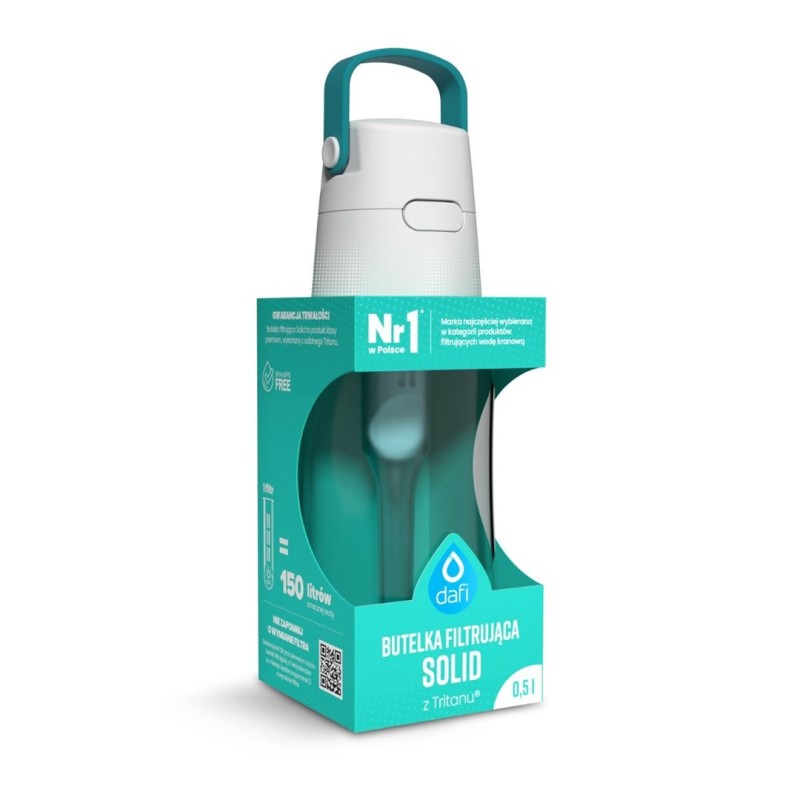 Dafi SOLID 0.5 l bottle with filter cartridge (turquoise) Dafi SOLID 0.5 l bottle with filter cartridge (turquoise)