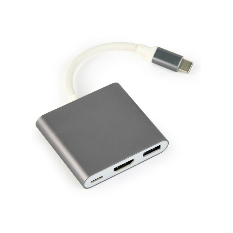 Gembird A-CM-HDMIF-02-SG USB graphics adapter 3840 x 2160 pixels Grey Gembird A-CM-HDMIF-02-SG USB graphics adapter 3840 x 2160 pixels Grey