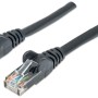 Intellinet Network Patch Cable, Cat6, 3m, Black, CCA, U/UTP, PVC, RJ45, Gold Plated Contacts, Snagless, Booted, Lifetime Warranty, Polybag