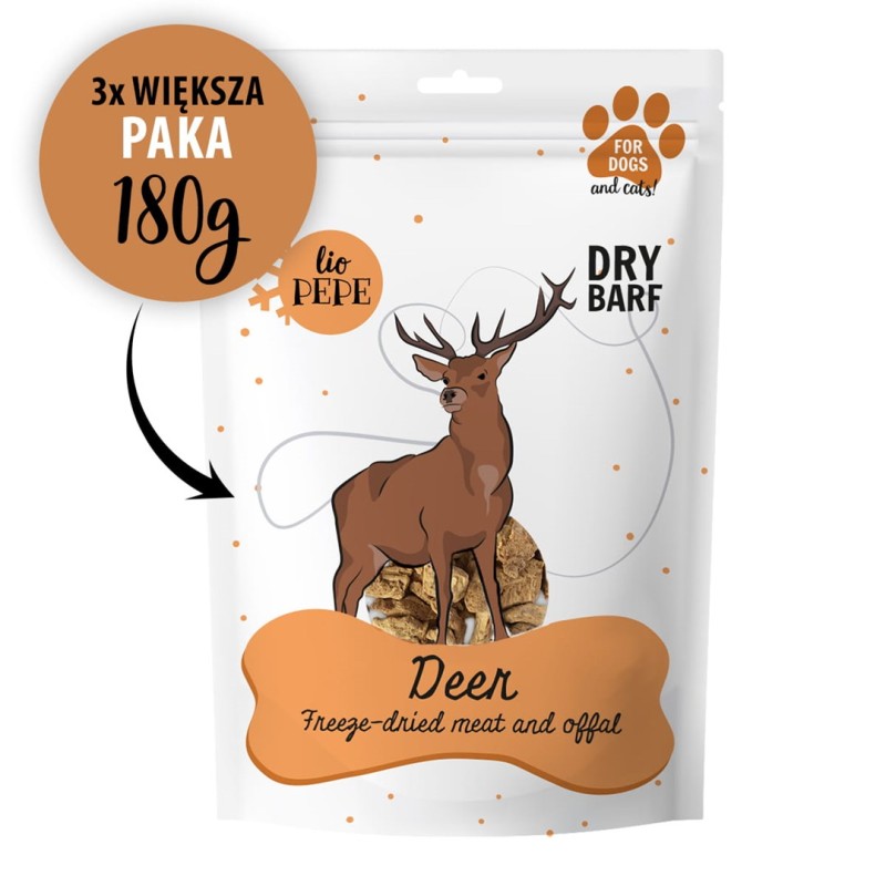 PAKA ZWIERZAKA Lio Pepe Deer XL - dog treat - 180g PAKA ZWIERZAKA Lio Pepe Deer XL - dog treat - 180g