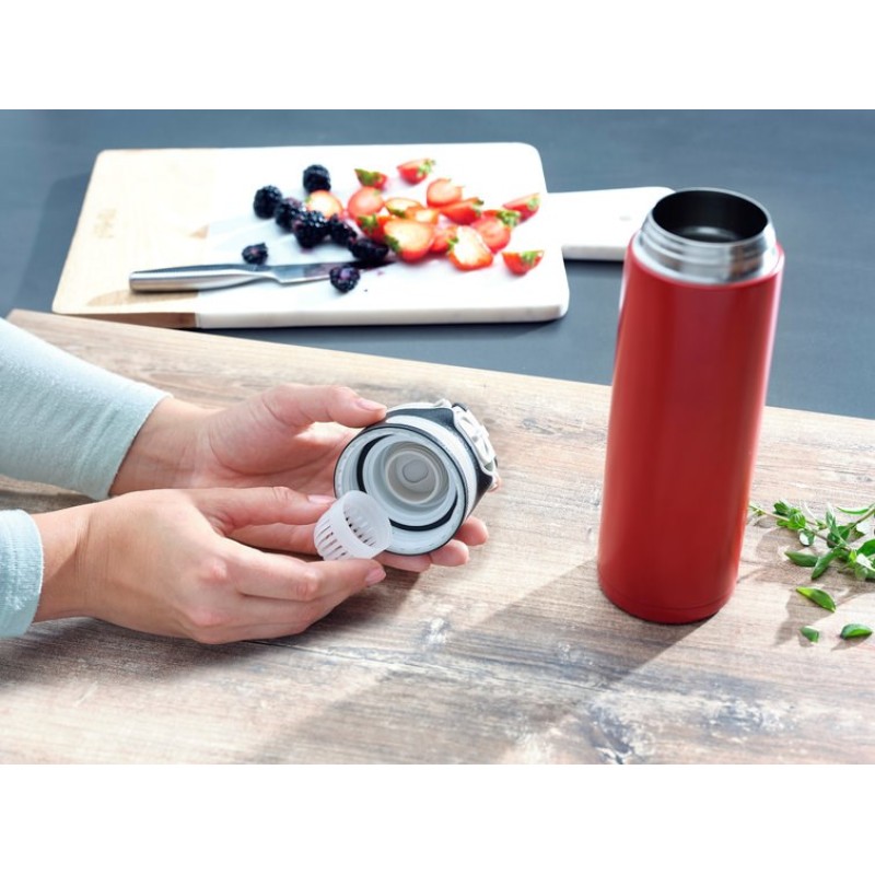 Leifheit 03273 travel mug 600 ml Black, Red Stainless steel Leifheit 03273 travel mug 600 ml Black, Red Stainless steel