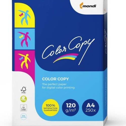 Laser Printer Paper COLOR COPY 120 G/M2 A4 250 pcs. Laser Printer Paper COLOR COPY 120 G/M2 A4 250 pcs.