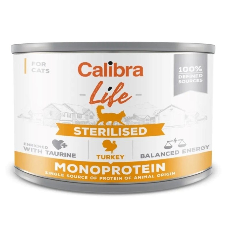 CALIBRA Cat Life Sterilised Turkey - wet cat food - 200g