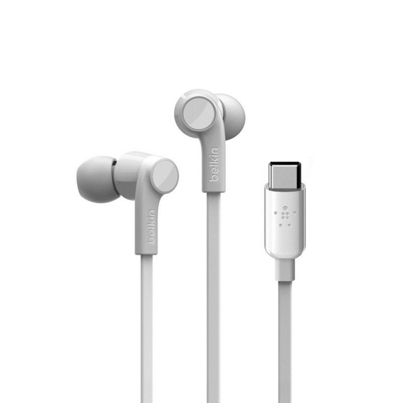 Belkin ROCKSTAR Headphones Wired In-ear Calls/Music USB Type-C White Belkin ROCKSTAR Headphones Wired In-ear Calls/Music USB Type-C White
