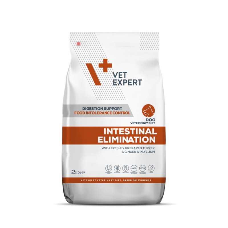 VET EXPERT Veterinary Diet Intestinal Elimination Dog – dry dog food – 2 kg VET EXPERT Veterinary Diet Intestinal Elimination Dog – dry dog food – 2 kg