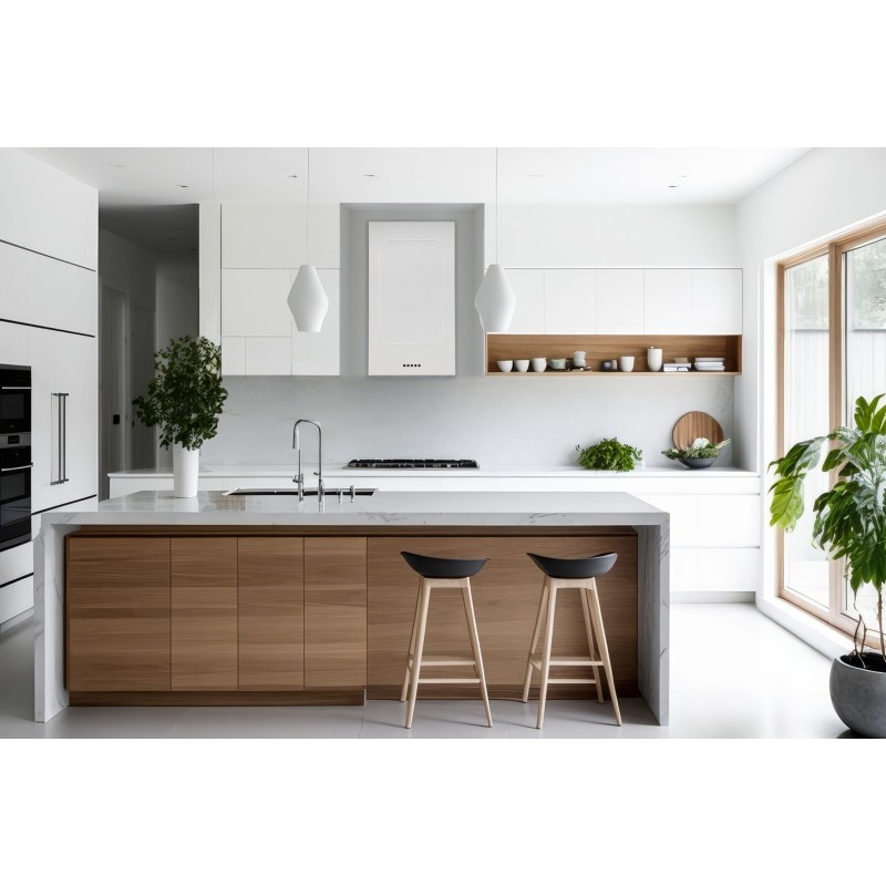 Akpo WK-12 Carmen white semi-matt T800 linear LED cooker hood Akpo WK-12 Carmen white semi-matt T800 linear LED cooker hood