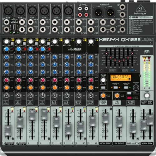 Behringer QX1222USB audio mixer 16 channels Behringer QX1222USB audio mixer 16 channels